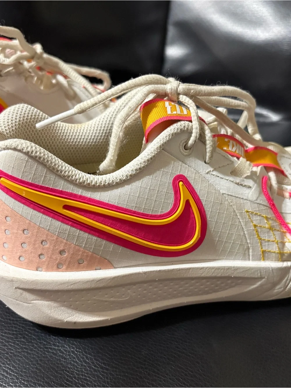 Nike GT 03 sneaker shoes  Pink & Yellow sneakers for girls/women’s size 6.5Y